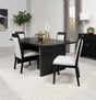 Brookmead Black 5-Piece Rectangular Dining Set with 18" Removable Extension Leaf by Coaster at Eve Furniture