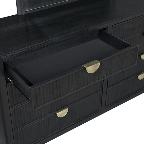 Brookmead Black 8-drawer Bedroom Dresser by Coaster at Eve Furniture