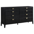 Brookmead Black 8-drawer Bedroom Dresser by Coaster at Eve Furniture