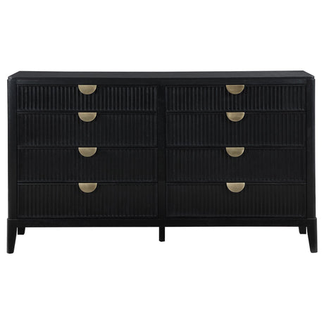 Brookmead Black 8-drawer Bedroom Dresser by Coaster at Eve Furniture