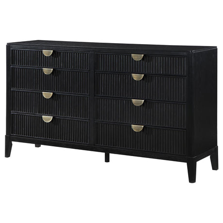 Brookmead Black 8-drawer Bedroom Dresser by Coaster at Eve Furniture