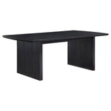 Brookmead Black Rectangular Dining Table with 18" Removable Extension Leaf by Coaster at Eve Furniture