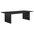 Brookmead Black Rectangular Dining Table with 18" Removable Extension Leaf by Coaster at Eve Furniture