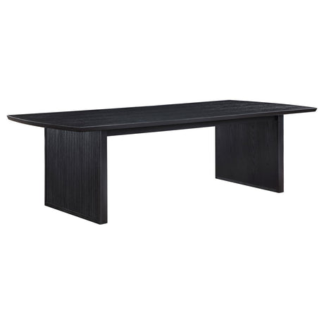 Brookmead Black Rectangular Dining Table with 18" Removable Extension Leaf by Coaster at Eve Furniture