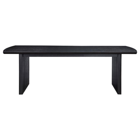 Brookmead Black Rectangular Dining Table with 18" Removable Extension Leaf by Coaster at Eve Furniture