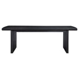 Brookmead Black Rectangular Dining Table with 18" Removable Extension Leaf by Coaster at Eve Furniture