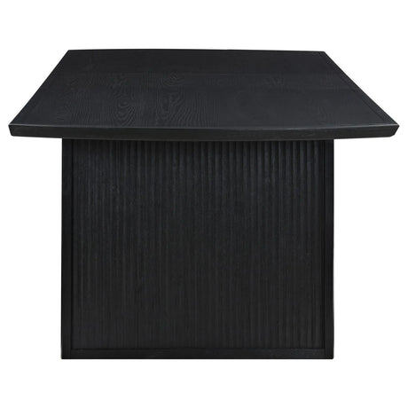 Brookmead Black Rectangular Dining Table with 18" Removable Extension Leaf by Coaster at Eve Furniture