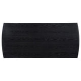 Brookmead Black Rectangular Dining Table with 18" Removable Extension Leaf by Coaster at Eve Furniture