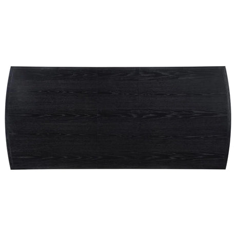 Brookmead Black Rectangular Dining Table with 18" Removable Extension Leaf by Coaster at Eve Furniture