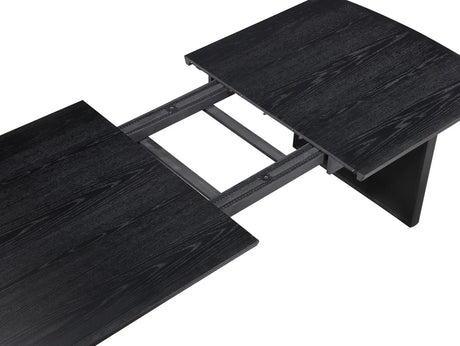Brookmead Black Rectangular Dining Table with 18" Removable Extension Leaf by Coaster at Eve Furniture