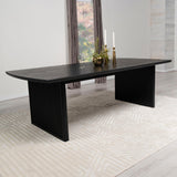 Brookmead Black Rectangular Dining Table with 18" Removable Extension Leaf by Coaster at Eve Furniture