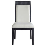 Brookmead Black/Ivory 5-piece Extension Leaf Dining Table Set by Coaster at Eve Furniture