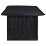 Brookmead Black/Ivory 7-piece Extension Leaf Dining Table Set by Coaster at Eve Furniture