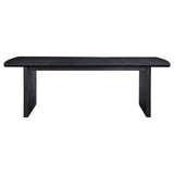 Brookmead Black/Ivory 9-piece Extension Leaf Dining Table Set by Coaster at Eve Furniture