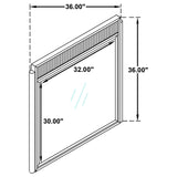 Brookmead Dresser Mirror Black by Coaster at Eve Furniture