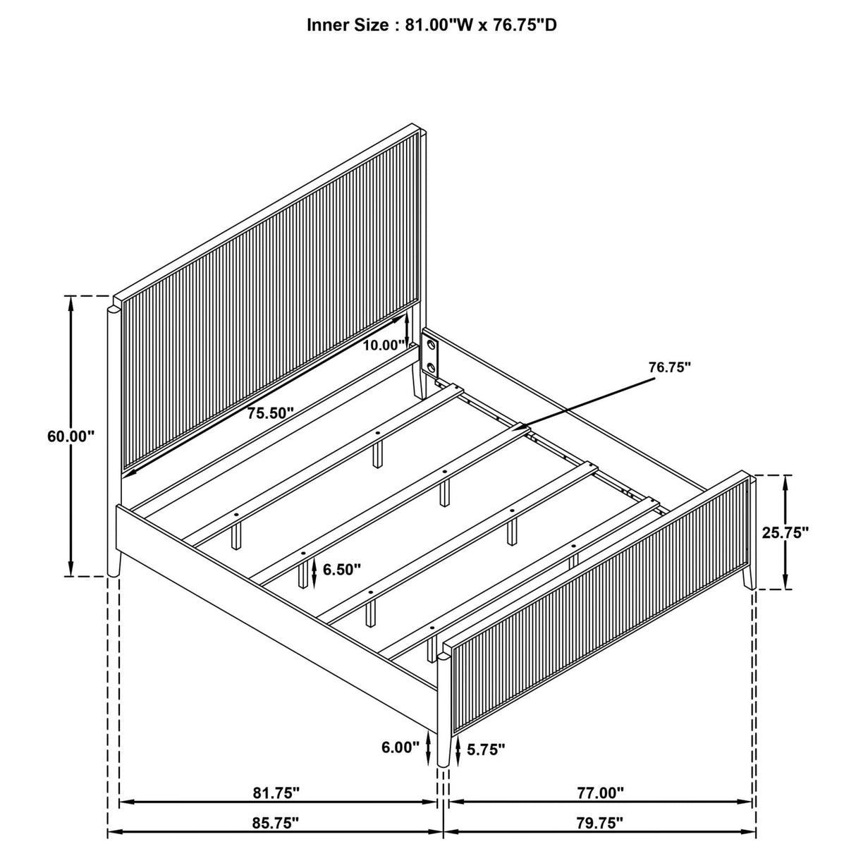 Brookmead Eastern King Bed Black