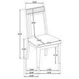 Brookmead Ivory/Black Dining Side Chair (Set of 2) by Coaster at Eve Furniture