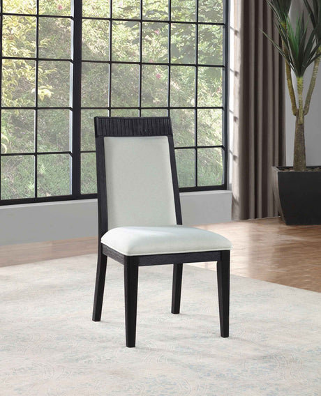 Brookmead Ivory/Black Dining Side Chair (Set of 2) by Coaster at Eve Furniture