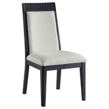 Brookmead Ivory/Black Dining Side Chair (Set of 2) by Coaster at Eve Furniture