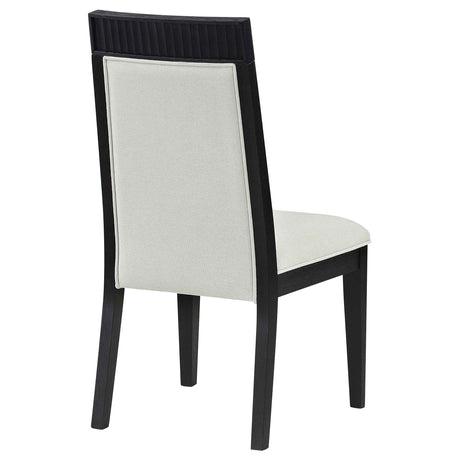 Brookmead Ivory/Black Dining Side Chair (Set of 2) by Coaster at Eve Furniture