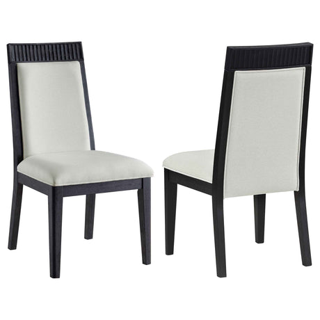 Brookmead Ivory/Black Dining Side Chair (Set of 2) by Coaster at Eve Furniture