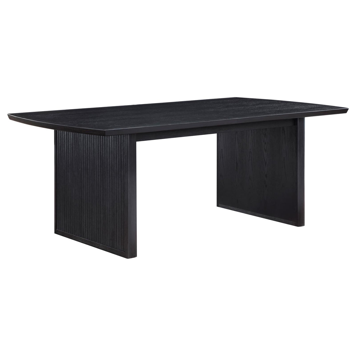 Brookmead Rectangular Dining Table with 18" Removable Extension Leaf Black