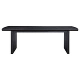 Brookmead Rectangular Dining Table with 18" Removable Extension Leaf Black