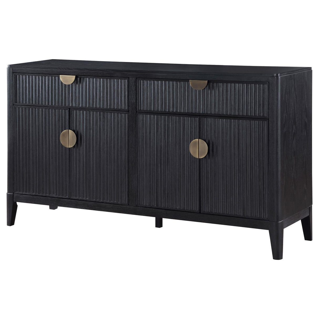 Brookmead Black 2-drawer Sideboard Buffet with Storage Cabinet by Coaster at Eve Furniture