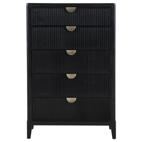 Brookmead 5-drawer Bedroom Chest Black by Coaster at Eve Furniture