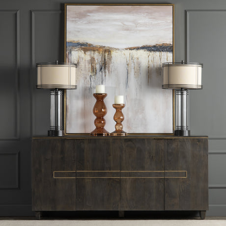 Brooks Gold/Brown Canvas by Crestview at Eve Furniture