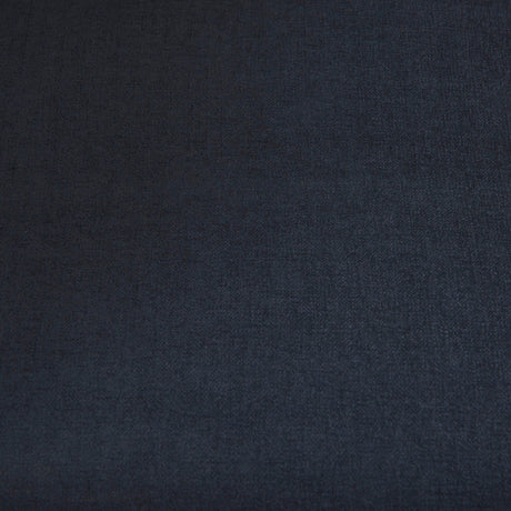 Brooks Navy Blue Fabric Three Seater Sofa W/ Medium Brown Wooden Legs by Mercana at Eve Furniture