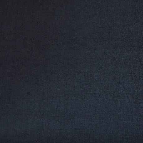 Brooks Navy Blue Fabric Three Seater Sofa With Medium Brown Wooden Legs by Mercana at Eve Furniture