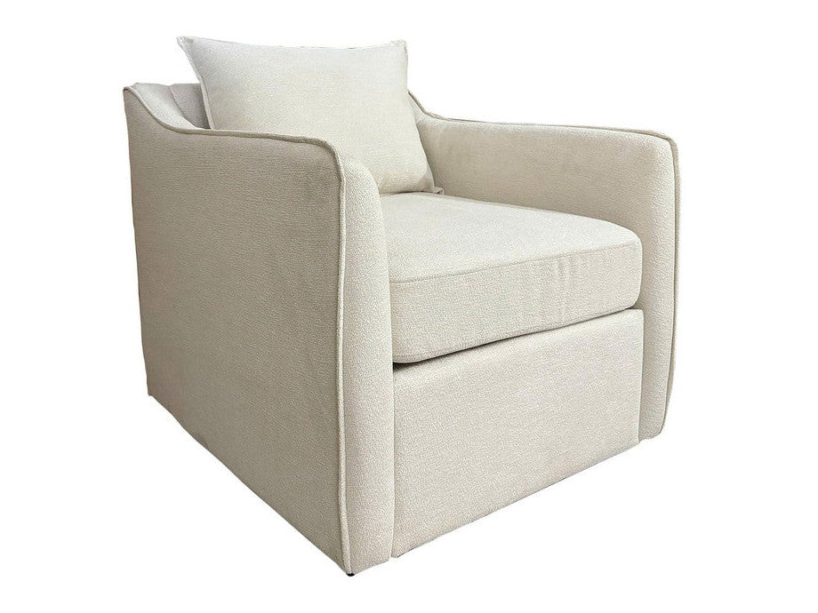 Brooks White Accent Chair by Crestview at Eve Furniture