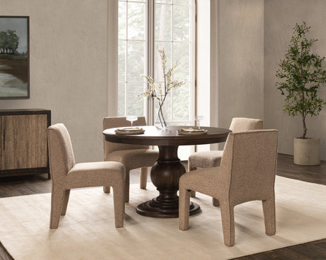 Brookside Cocoa Brown 48" Round Dining Table by Classic Home at Eve Furniture