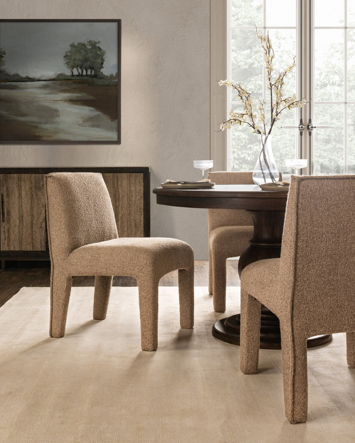 Brookside Cocoa Brown 48" Round Dining Table by Classic Home at Eve Furniture