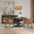 Brookside Cocoa Brown Round Dining Table by Classic Home at Eve Furniture