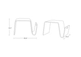 Brookside End Table in Black by Manhattan Comfort at Eve Furniture