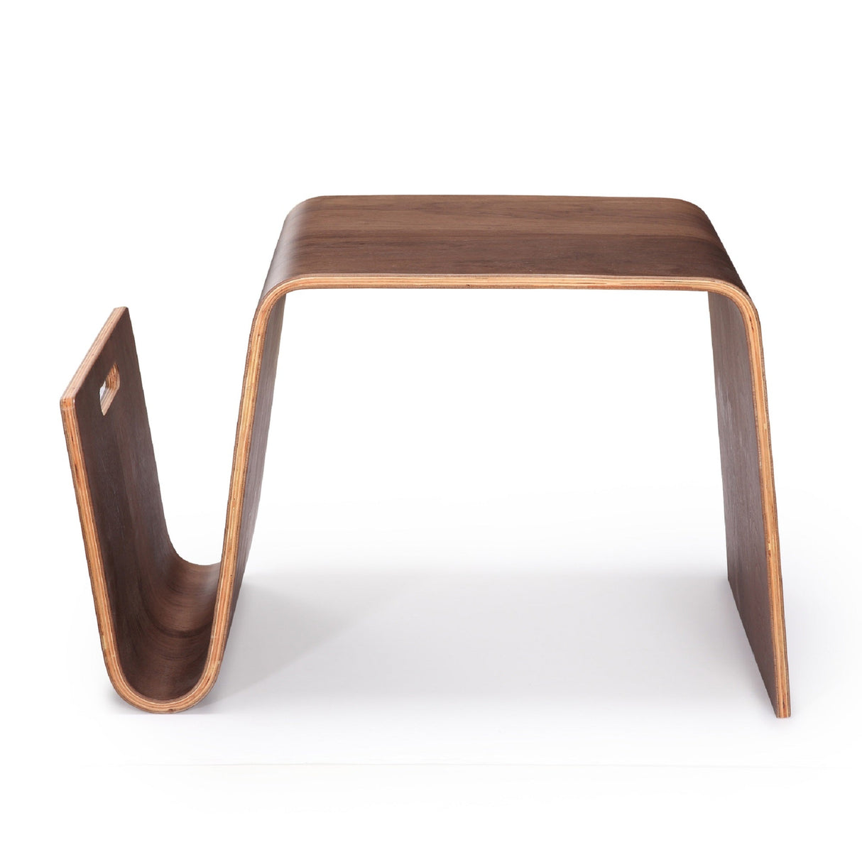 Brookside End Table in Walnut by Manhattan Comfort at Eve Furniture