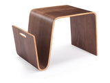 Brookside End Table in Walnut by Manhattan Comfort at Eve Furniture