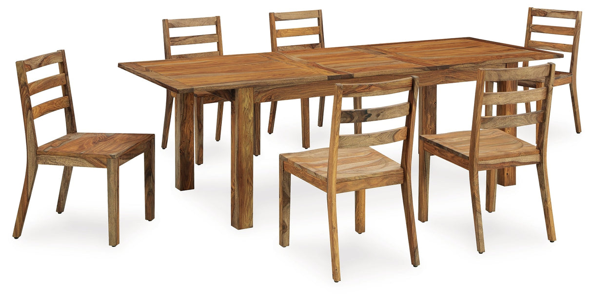 Dressonni Brown Dining Table and 6 Chairs