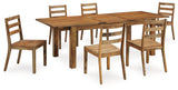 Dressonni Brown Dining Table and 6 Chairs