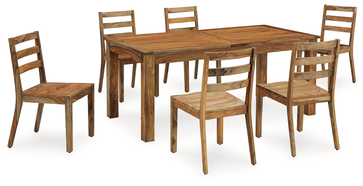 Dressonni Brown Dining Table and 6 Chairs