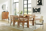 Dressonni Brown Dining Table and 8 Chairs