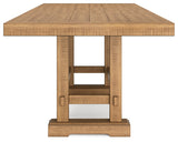 Havonplane Counter Height Dining Table and 4 Barstools in Brown