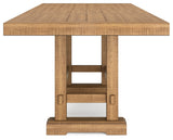 Havonplane Counter Height Dining Table and 4 Barstools in Brown