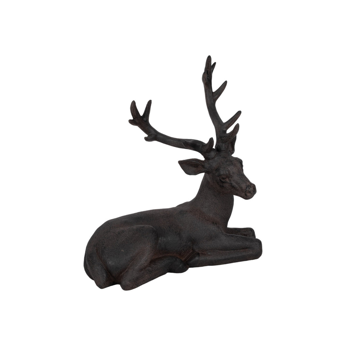 Brown Resin Deer, Sitting