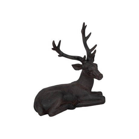 Brown Resin Deer, Sitting