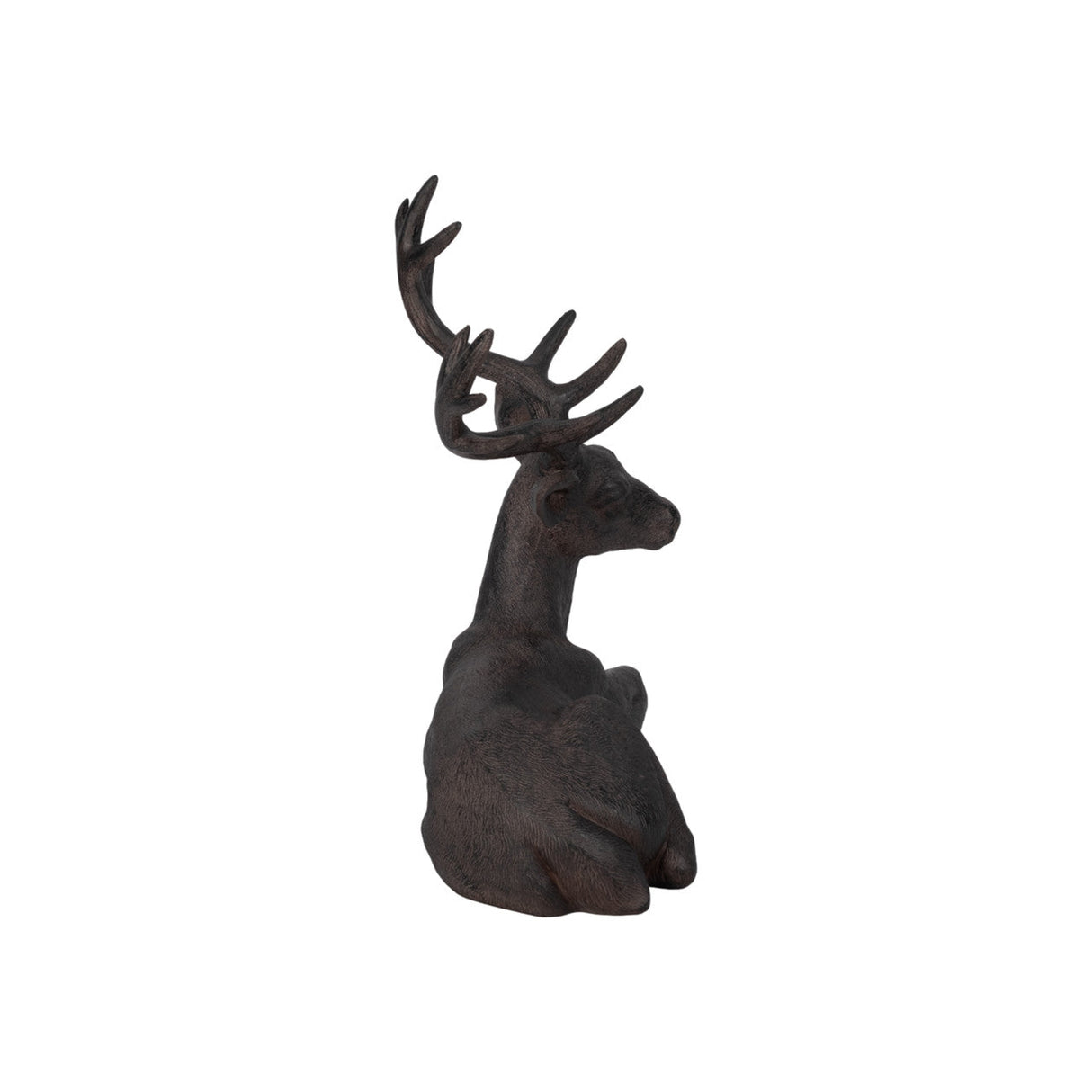 Brown Resin Deer, Sitting