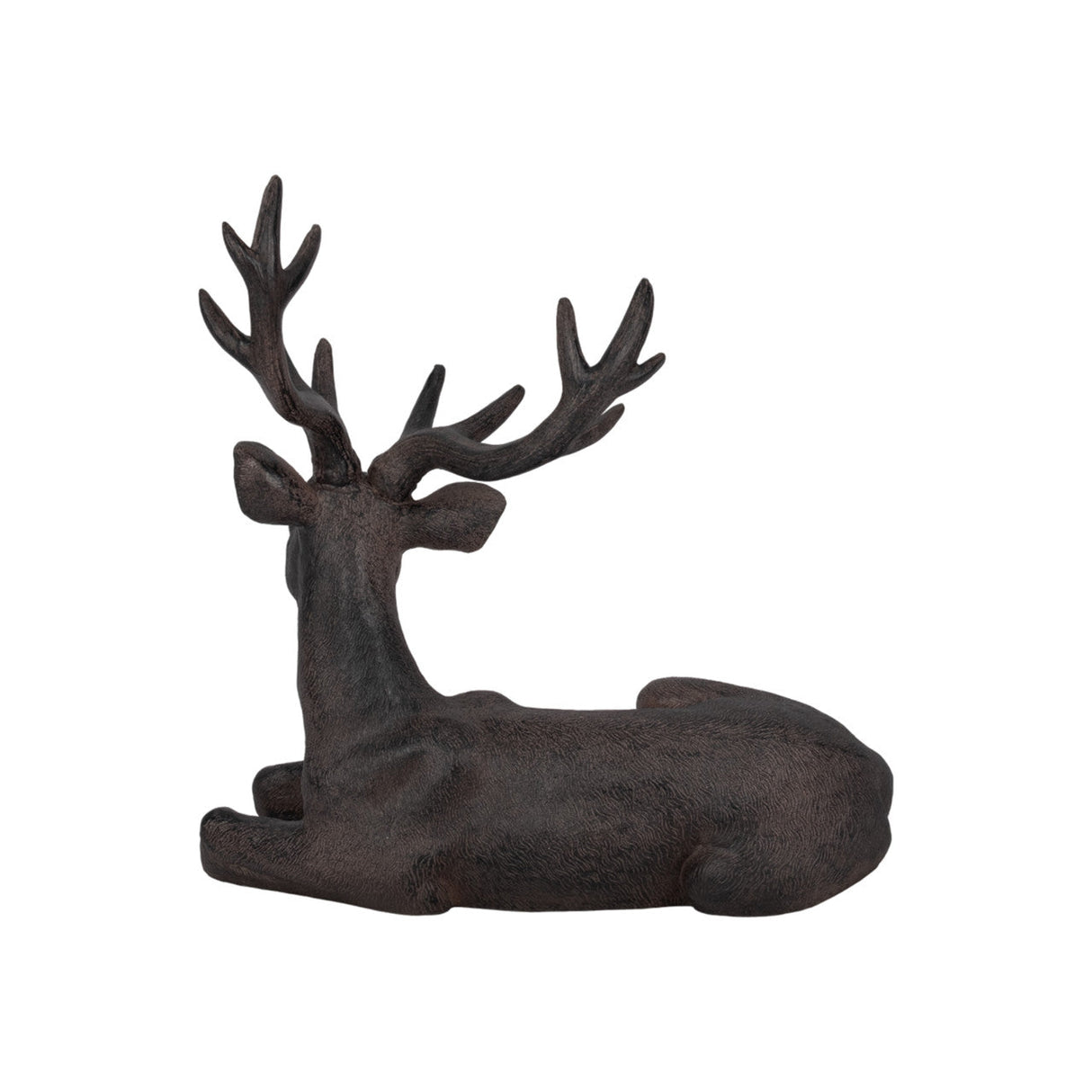 Brown Resin Deer, Sitting