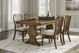 Sturlayne Dining Table and 4 Chairs in Brown